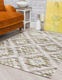 Ardenne Azteca - Green rug, 80 x 150 cm size