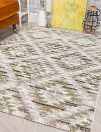 Ardenne Azteca - Green rug, 120 x 170 cm size