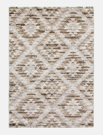Ardenne Azteca - Greige rug from The Mattress Store Ireland