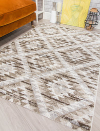 Ardenne Azteca - Greige rug, 120 x 170 cm size
