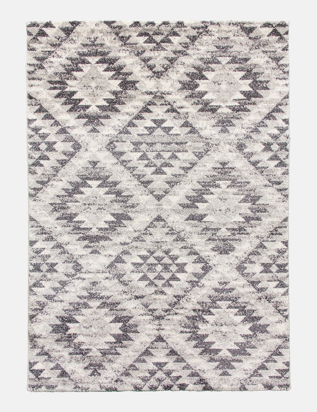 Ardenne Azteca - Grey rug from The Mattress Store Ireland