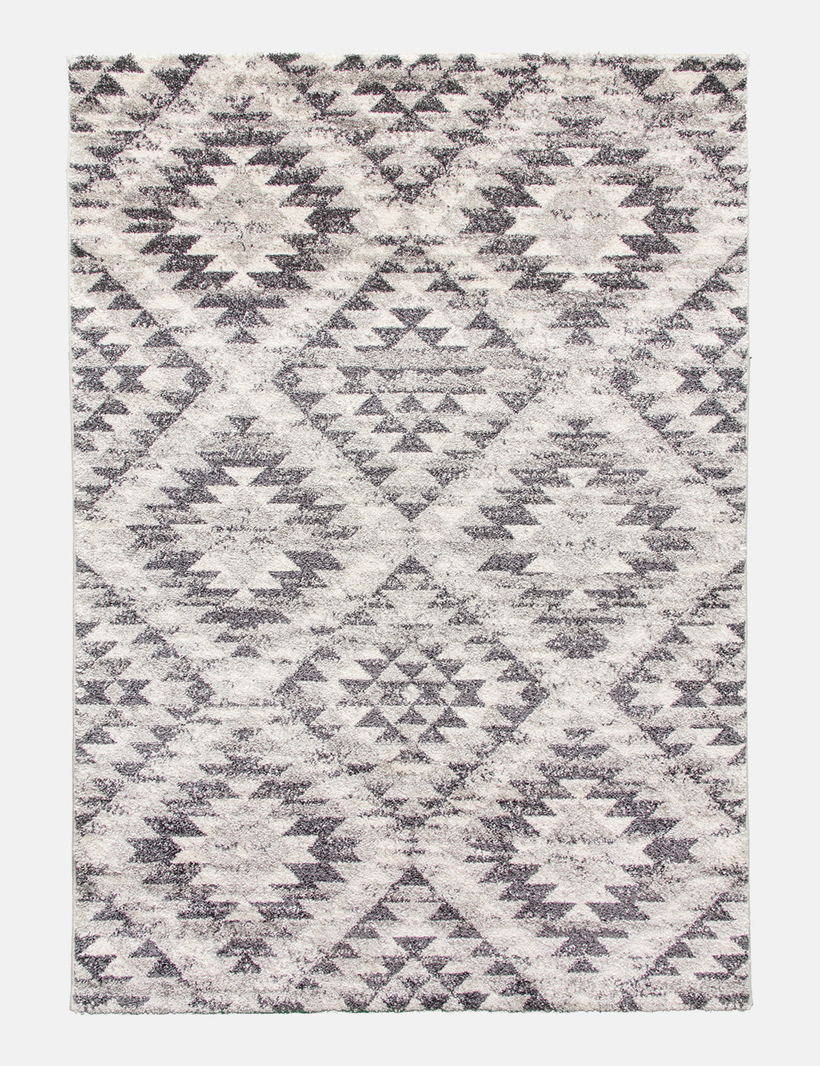 Ardenne Azteca - Grey rug from The Mattress Store Ireland