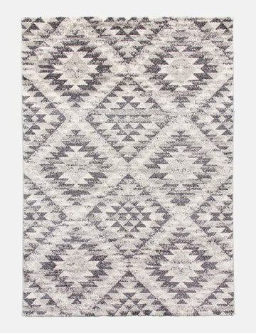 Ardenne Azteca - Grey rug from The Mattress Store Ireland