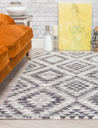 Ardenne Azteca - Grey rug, 80 x 150 cm size