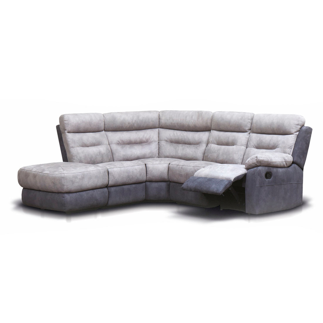 Dillon Smoke / Grey corner sofa