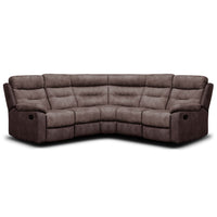 Dillon Umber Grey / Lava corner sofa