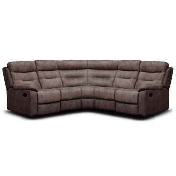 Dillon Umber Grey / Lava corner sofa