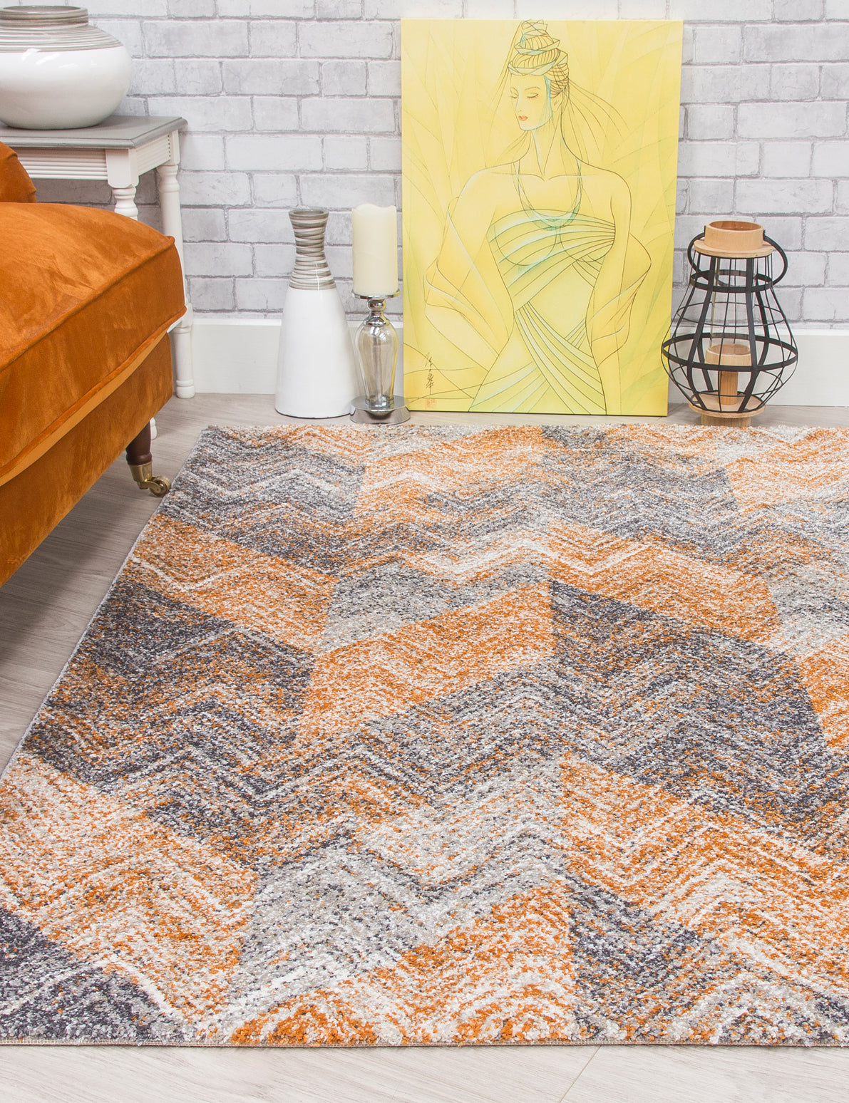Ardenne Chevy - Pumpkin rug, 80 x 150 cm size