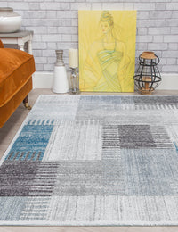 Ardenne Deco - Blue rug, 80 x 150 cm size