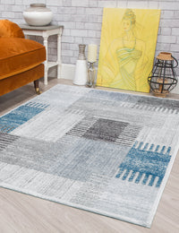 Ardenne Deco - Blue rug, 120 x 170 cm size