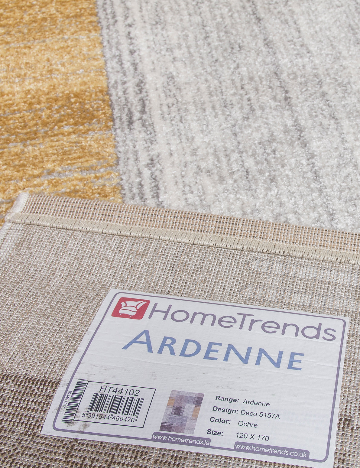 Ardenne Deco - Ochre rug, 67 x 240 cm size
