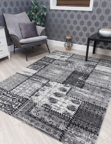 Antika Patchwork - Grey rug from The Mattress Store Ireland