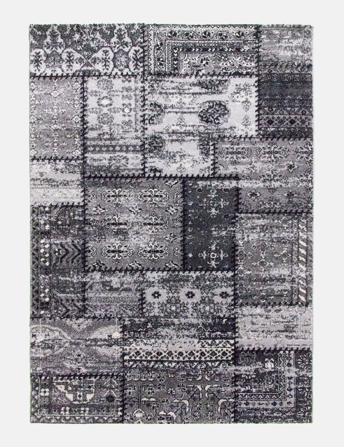 Antika Patchwork - Grey rug