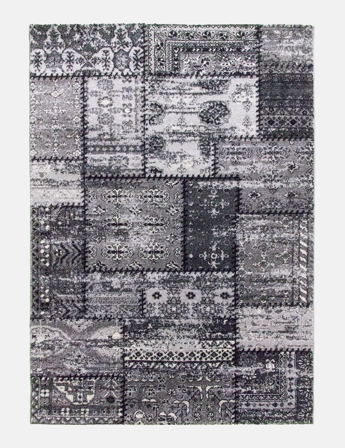 Antika Patchwork - Grey rug