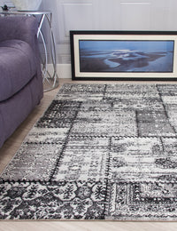 Antika Patchwork - Grey rug, 120 x 170 cm size