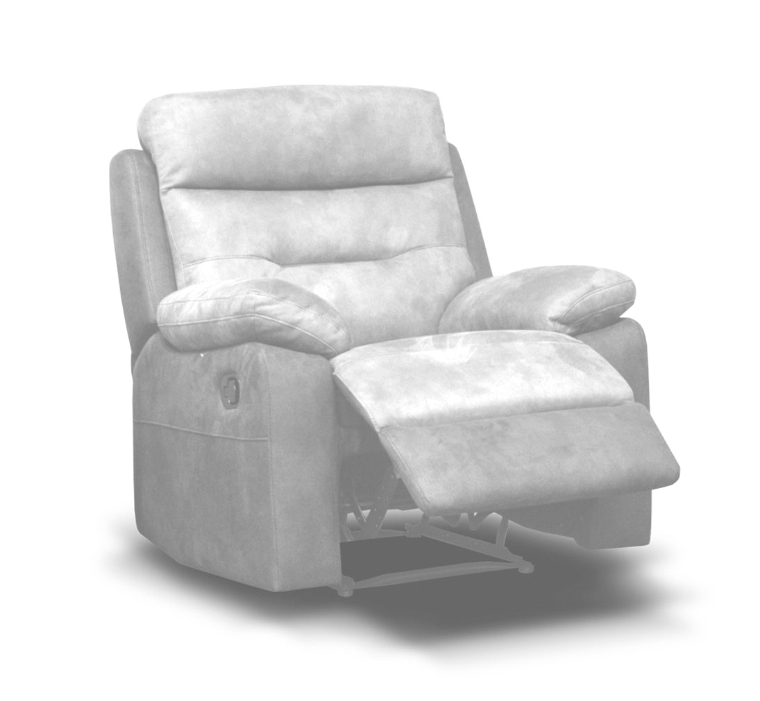 Dillon Recliner chair in Grey / Charcoal