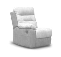 Dillon Left-hand-facing recliner end in Grey / Charcoal