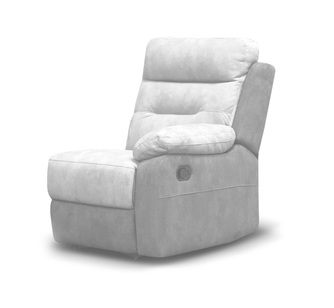 Dillon Right-hand-facing recliner end in Grey / Charcoal