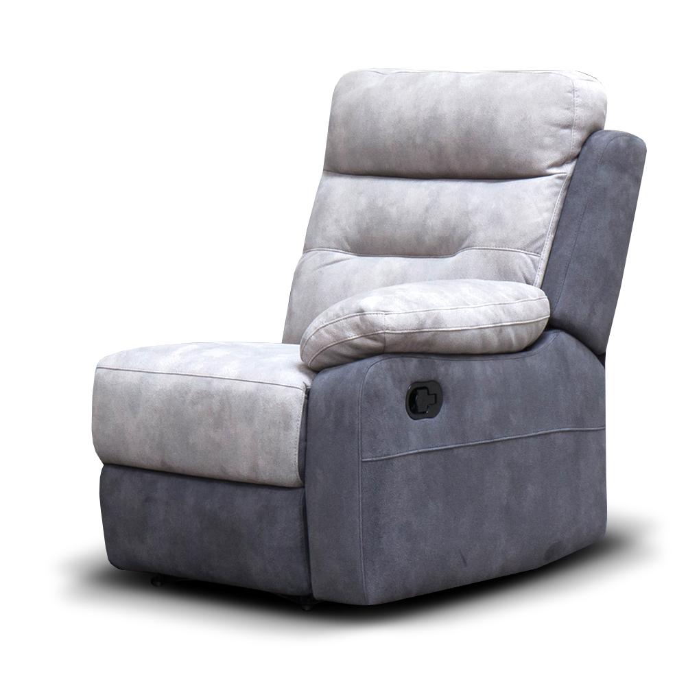 Dillon Right-hand-facing recliner end in Smoke / Grey