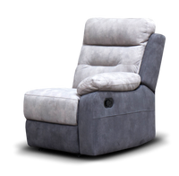 Dillon Right-hand-facing recliner end in Smoke / Grey