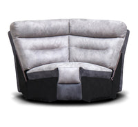 Dillon Curved corner piece in Smoke / Grey