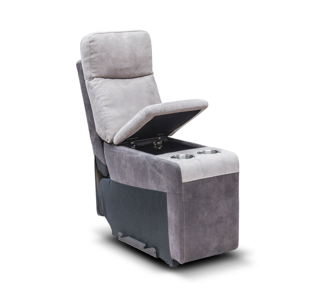Dillon Storage and drinks console in Smoke / Grey