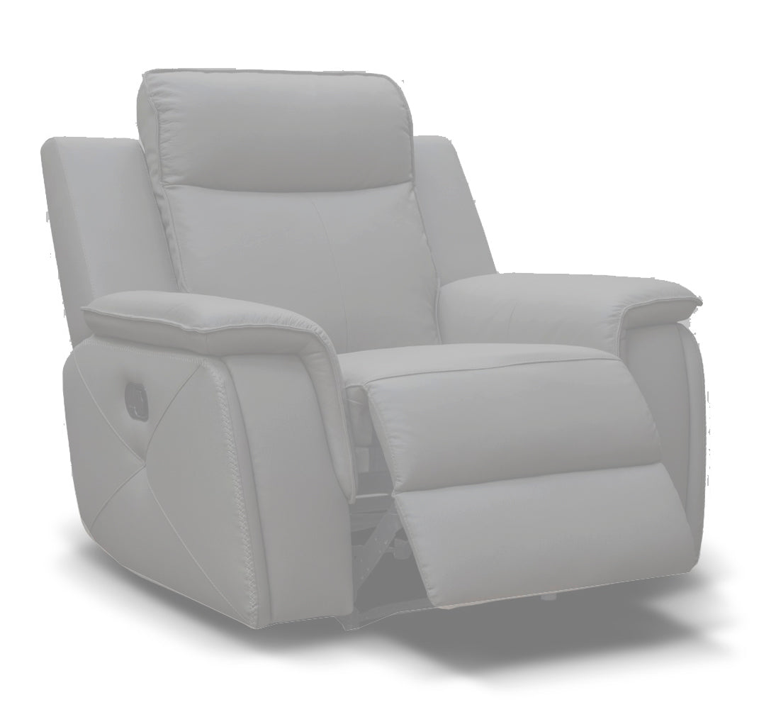 Infiniti Leather recliner chair in Dark Grey