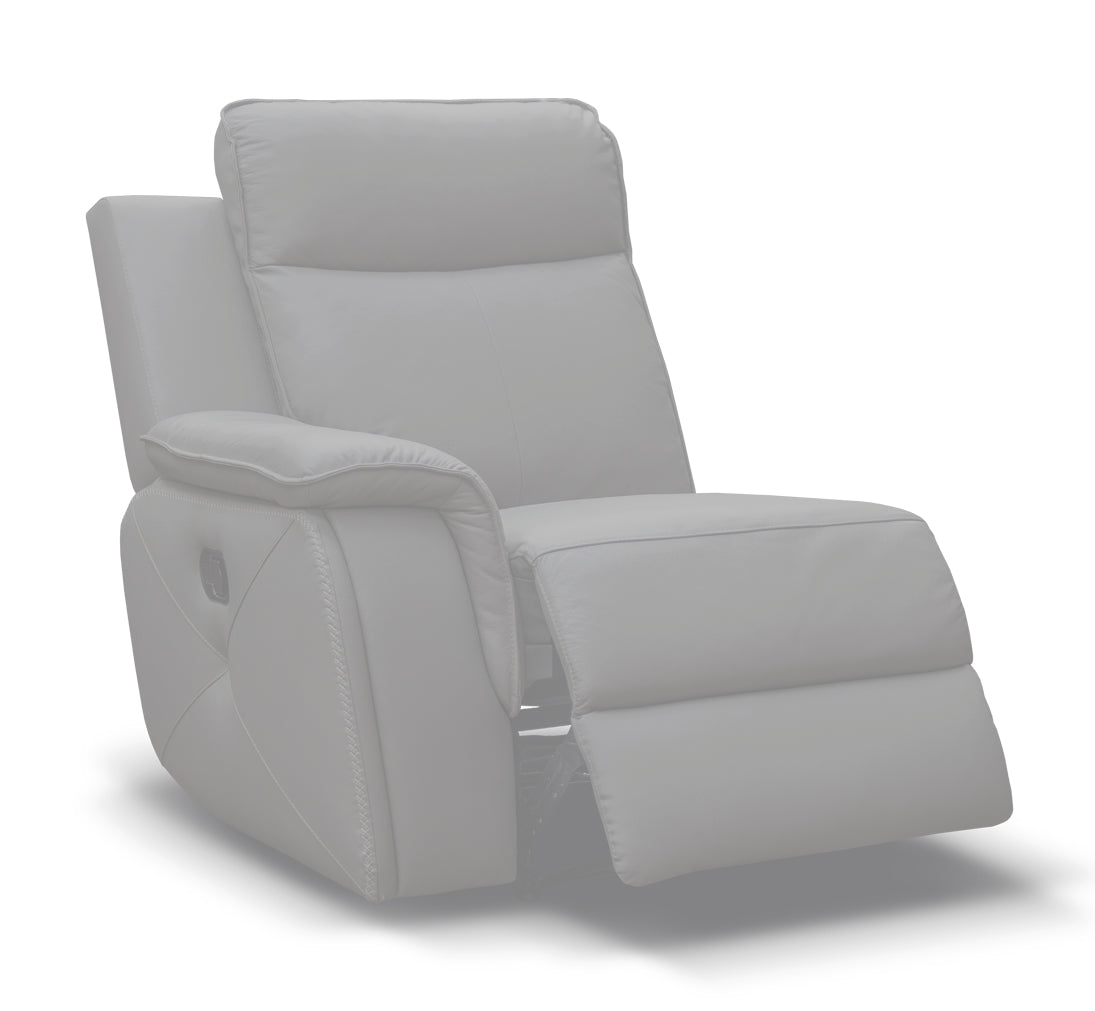 Infiniti Left-hand-facing recliner end in Dark Grey