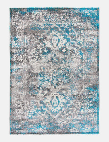 Antika Medallion - Teal rug from The Mattress Store Ireland