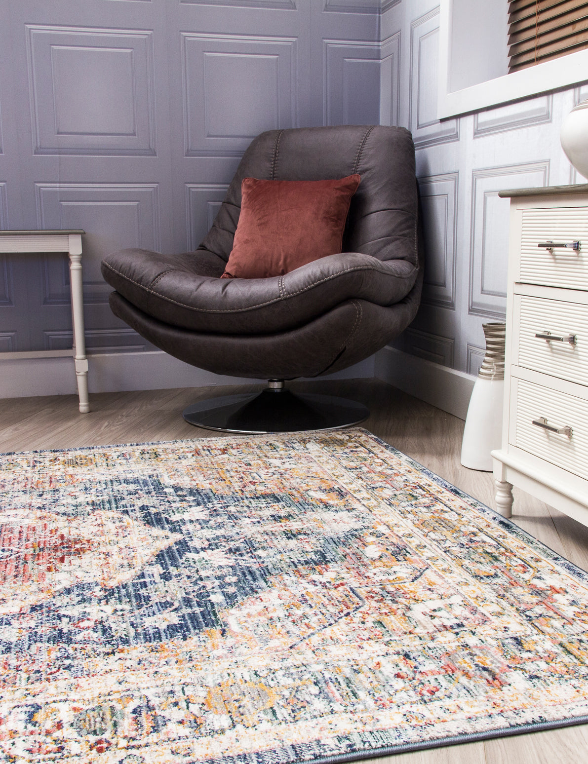 Boho Medallion - Blue rug, 80 x 150 cm size