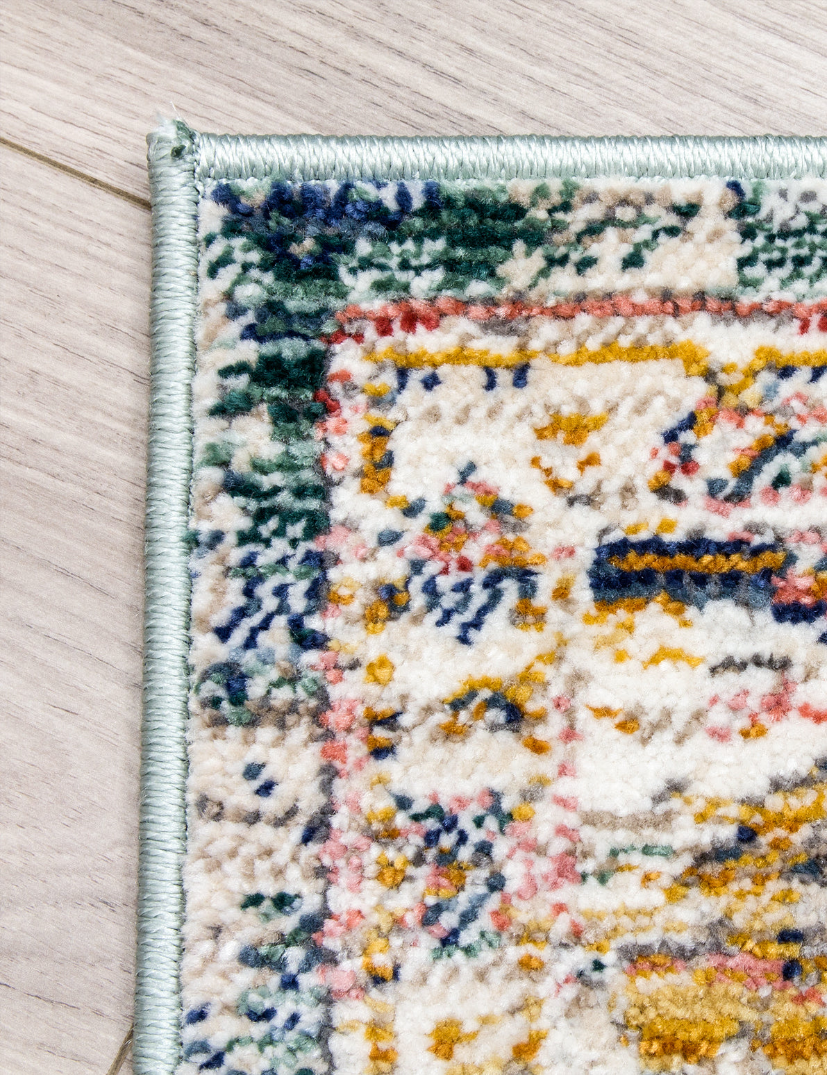 Boho Medallion - Green rug, 67 x 250 cm size