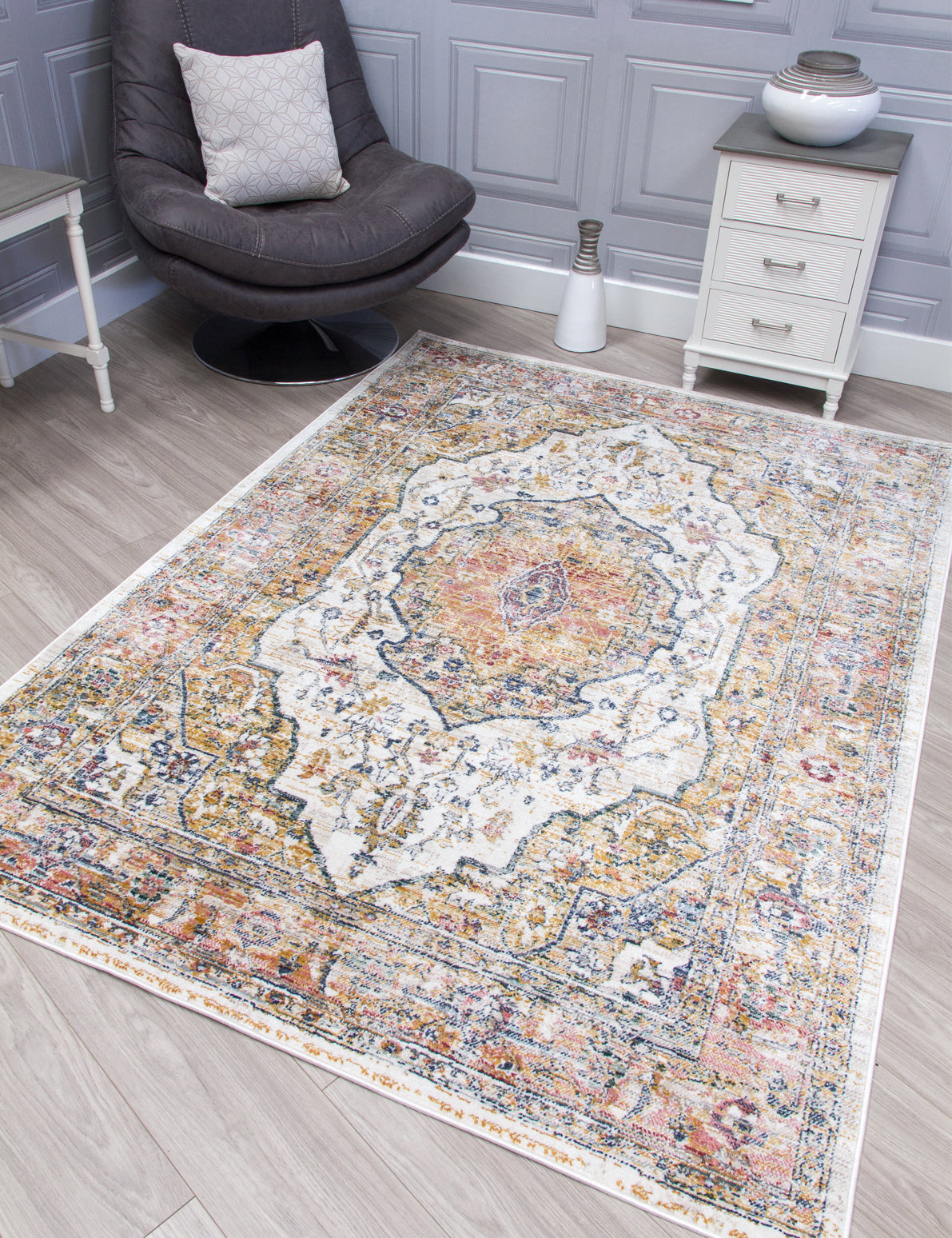 Boho Medallion - Natural rug, 120 x 170 cm size