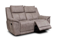 Barello 2 seater in Brown Grey