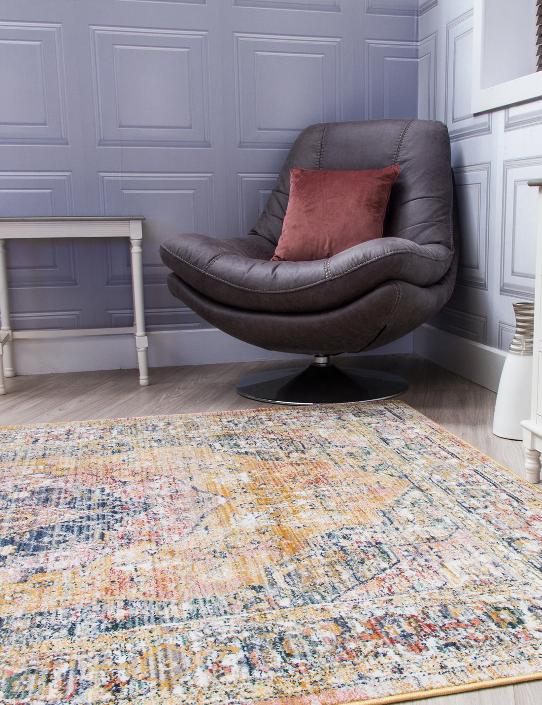 Boho Medallion - Ochre rug, 80 x 150 cm size