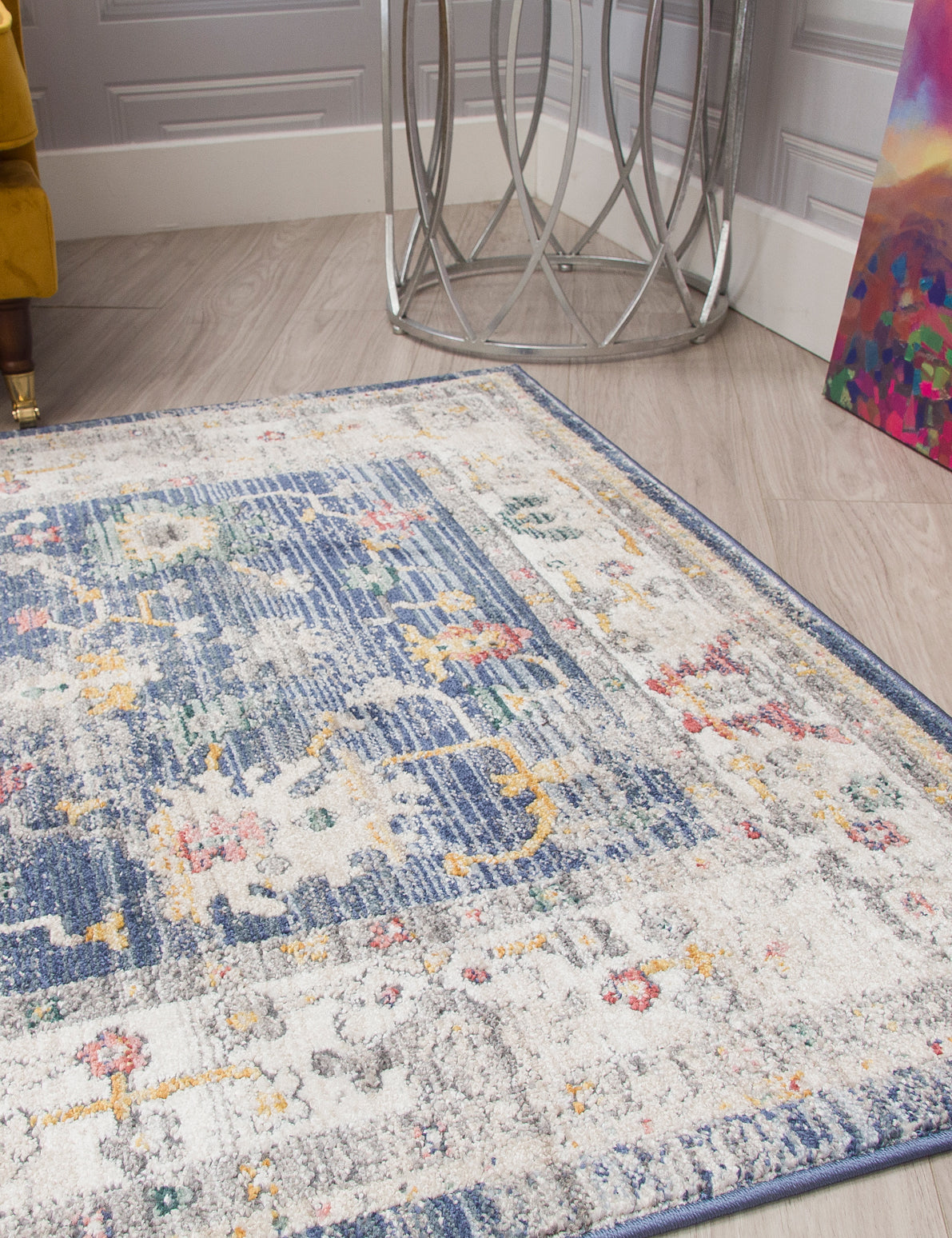 Boho Vesta - Blue rug, 160 x 220 cm size