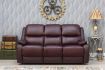 Parker Wine leather sofa