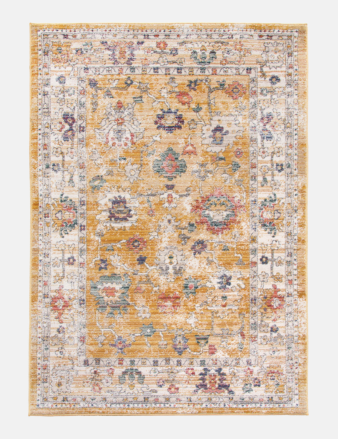 Boho Vesta - Ochre rug from The Mattress Store Ireland