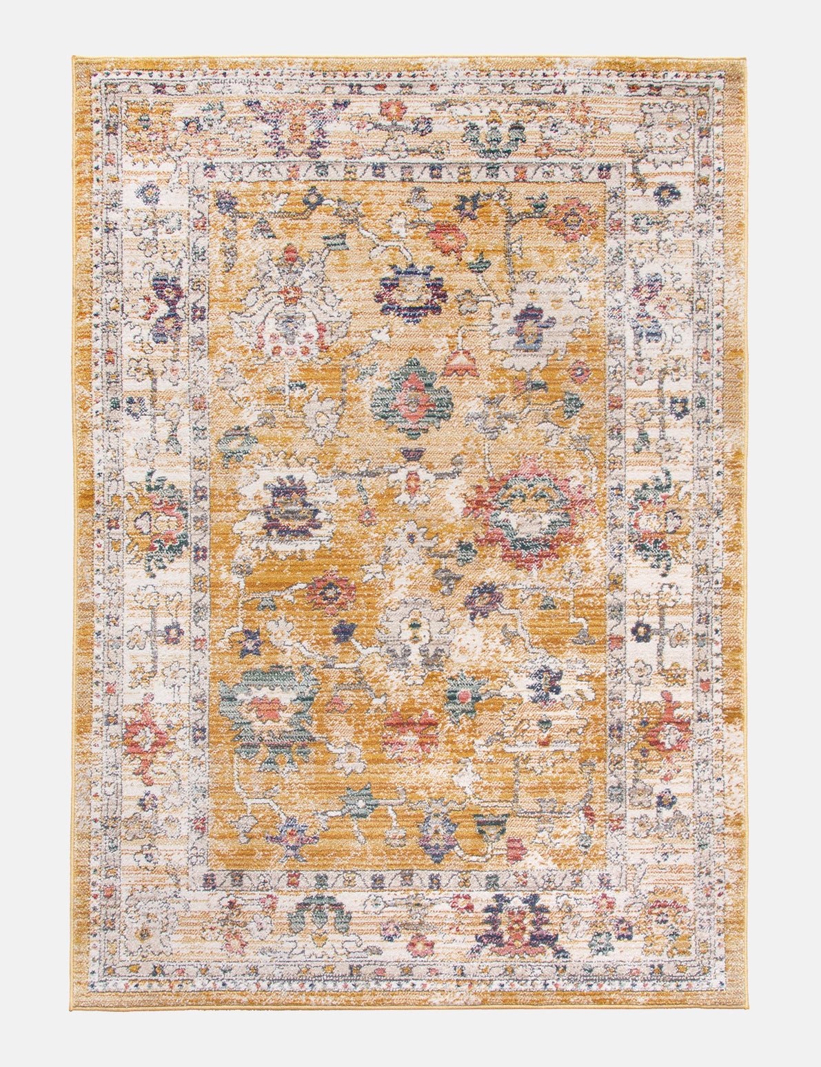 Boho Vesta - Ochre rug from The Mattress Store Ireland