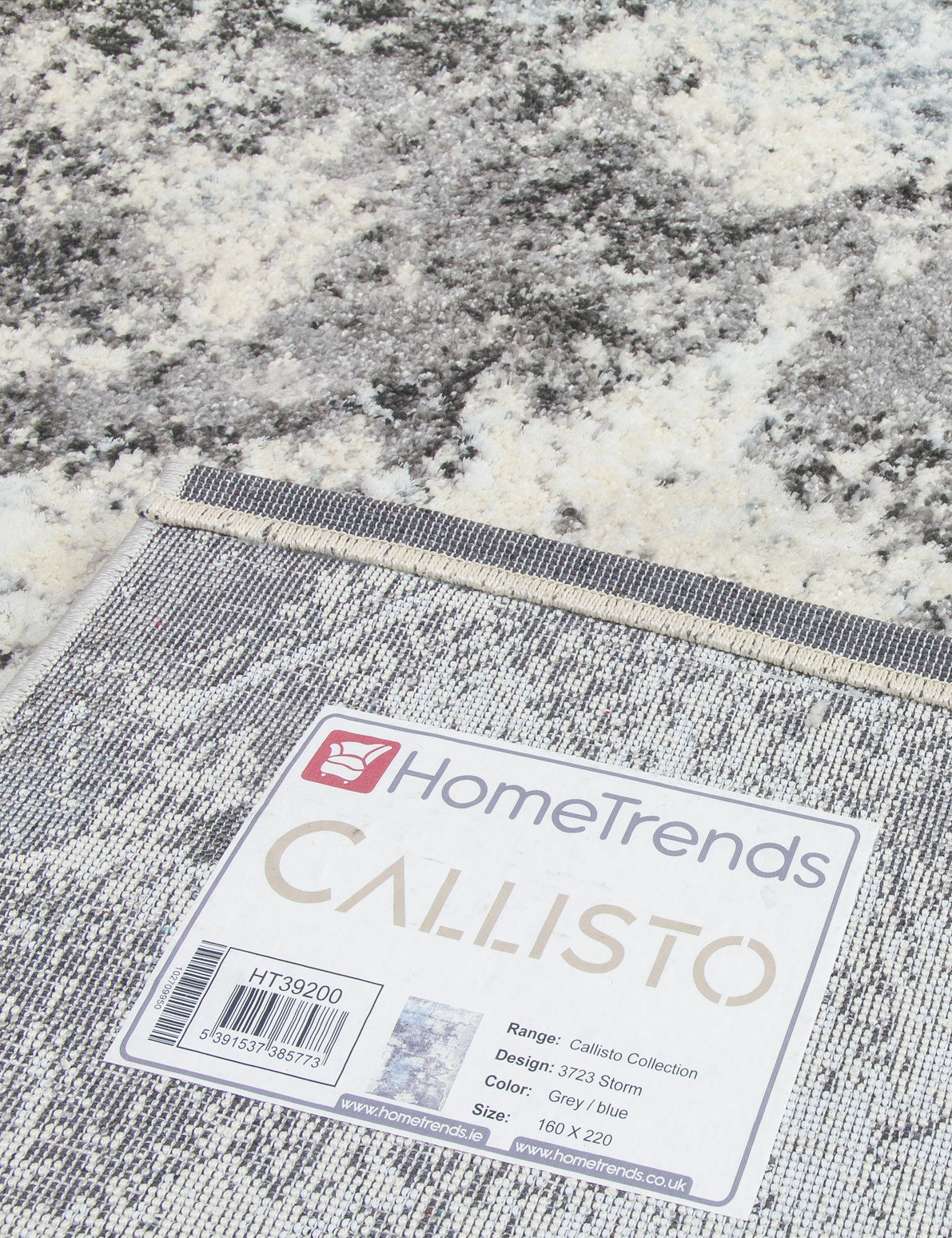 Callisto Storm rug, 160 x 220 cm size