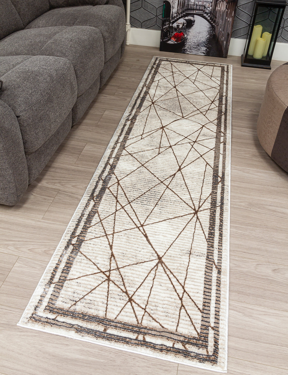 Glitz Art Deco - Beige rug, photo 5