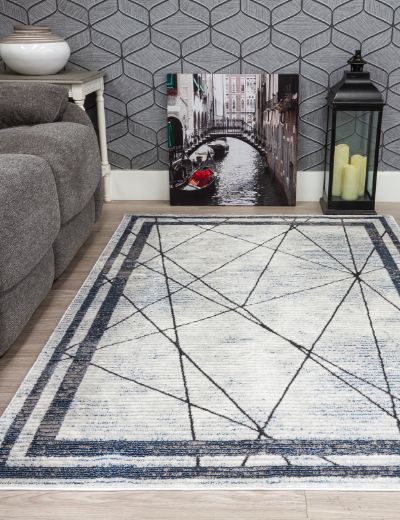 Best Art Deco - Blue Rug