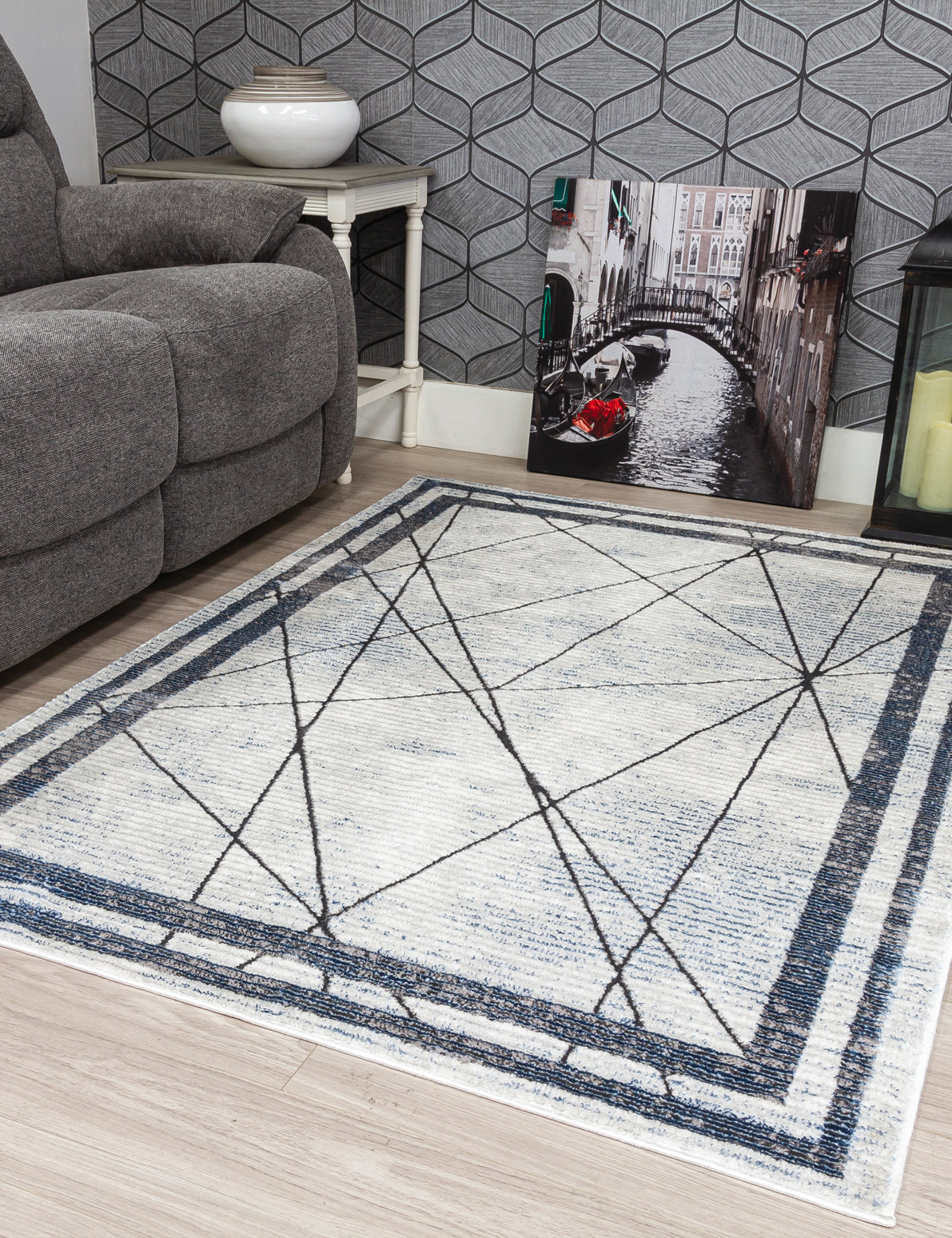 Glitz Art Deco - Blue rug, photo 4