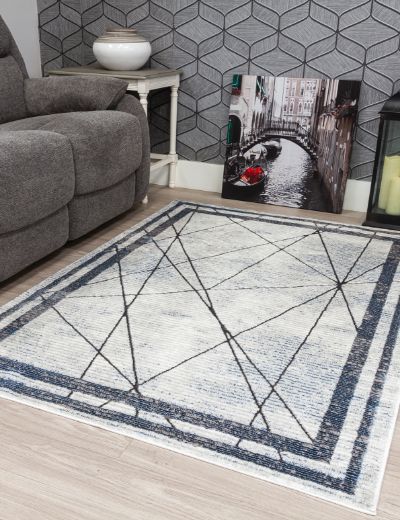 Best Art Deco - Blue Rug