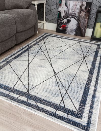 Best Art Deco - Blue Rug