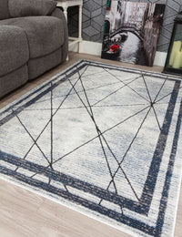 Best Art Deco - Blue Rug