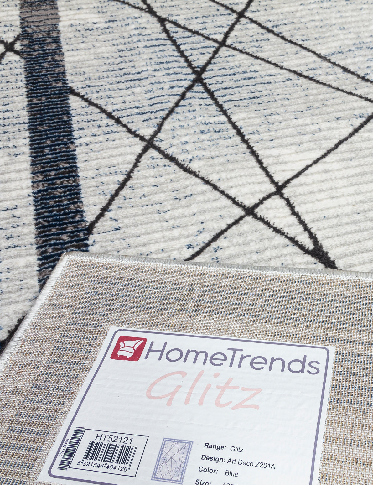 Glitz Art Deco - Blue rug, photo 7