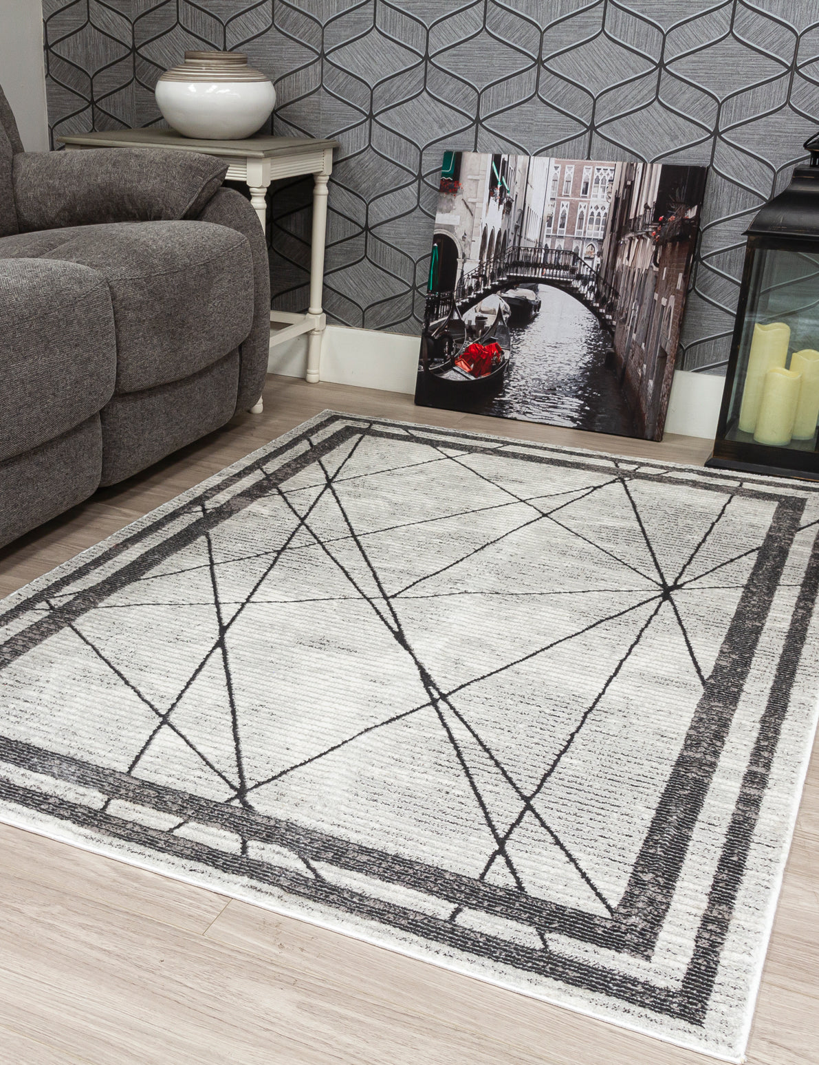 Elegant Art Deco -  Grey Rug