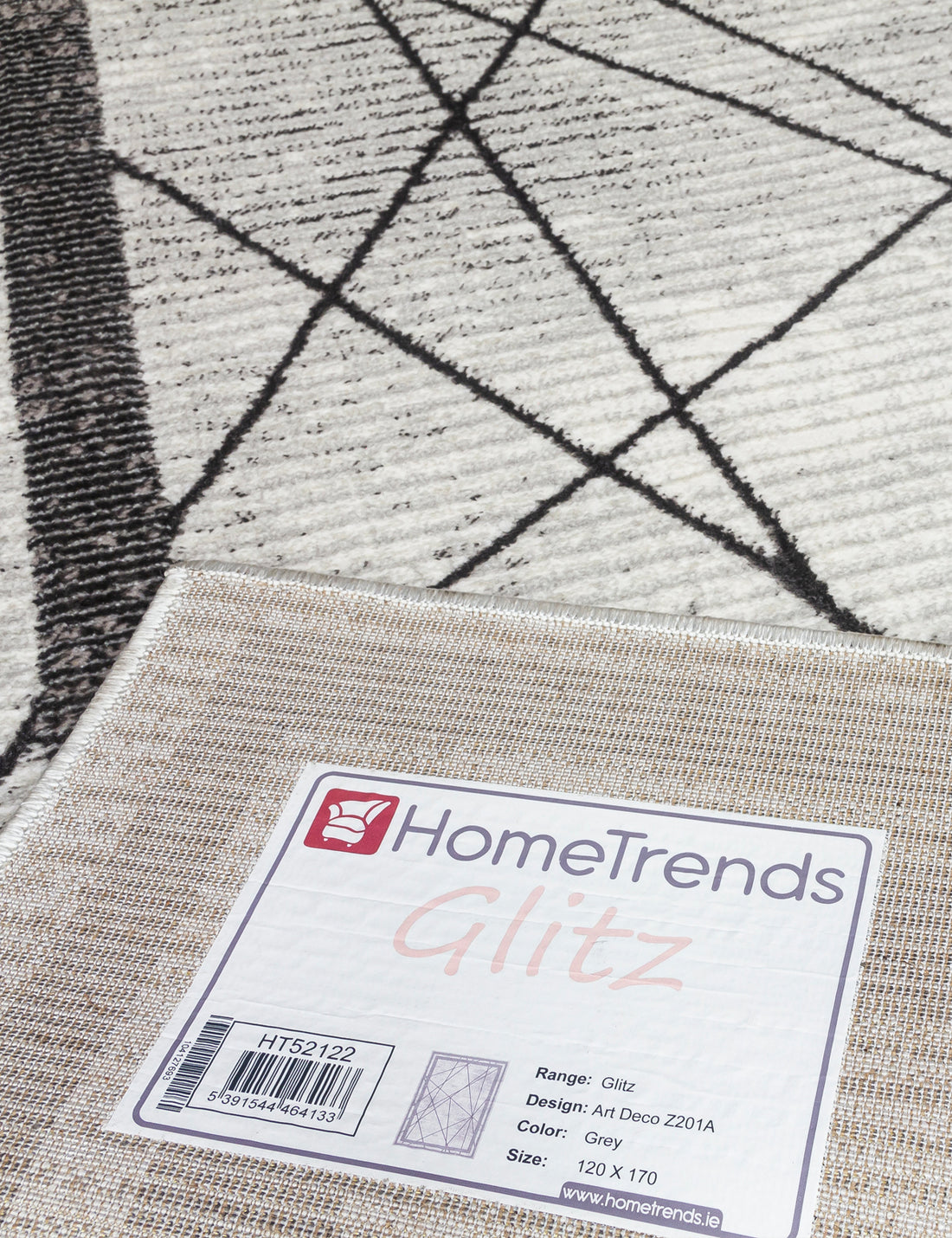 Glitz Art Deco - Grey rug, photo 2