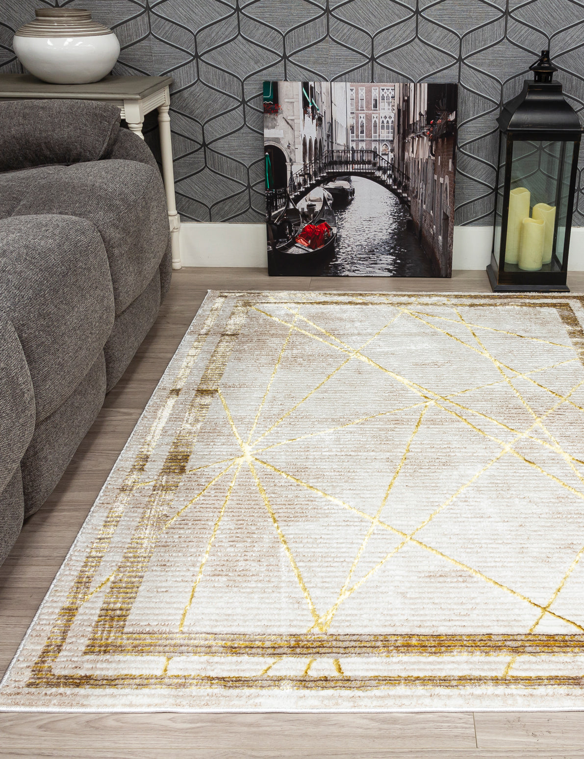 Glitz Art Deco - Ochre rug, photo 5