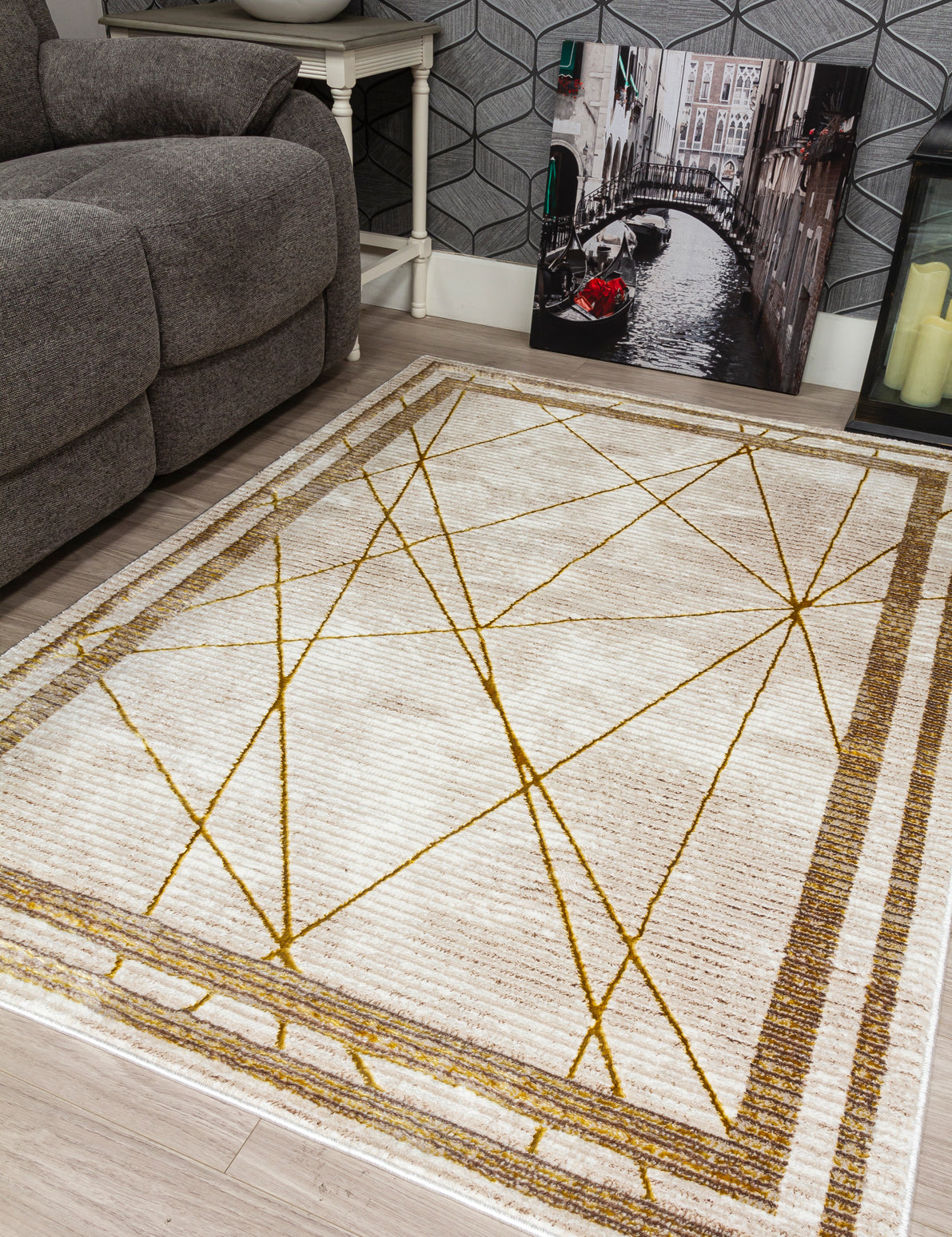 Glitz Art Deco - Ochre rug, photo 6